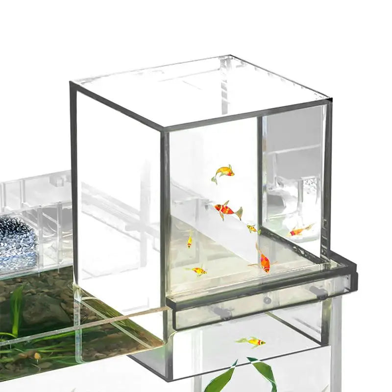 Fish Aquarium Tank Small Transparent Fish Elevator Tank Lightweight ...