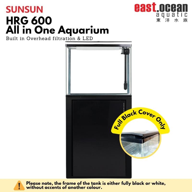 SUNSUN HRG-600 Aquarium (60cm) Set - Tank & Cabinet (Black & White)