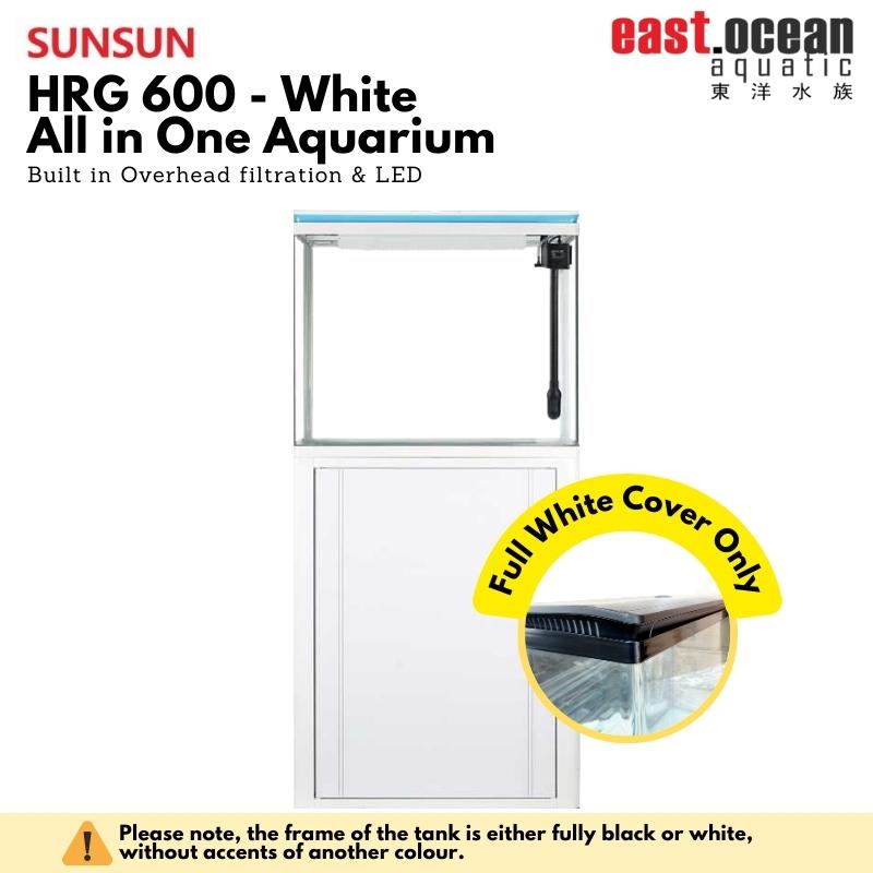 SUNSUN HRG-600 Aquarium (60cm) Set - Tank & Cabinet (Black & White)