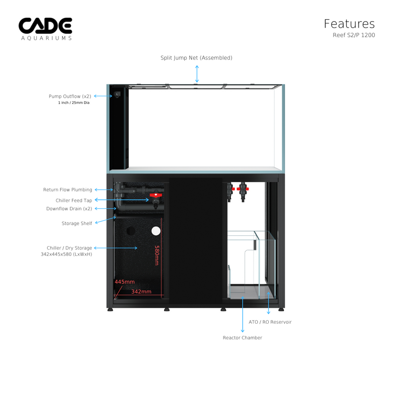 CADE Reef S2/P 1200 Black - Fresh N Marine