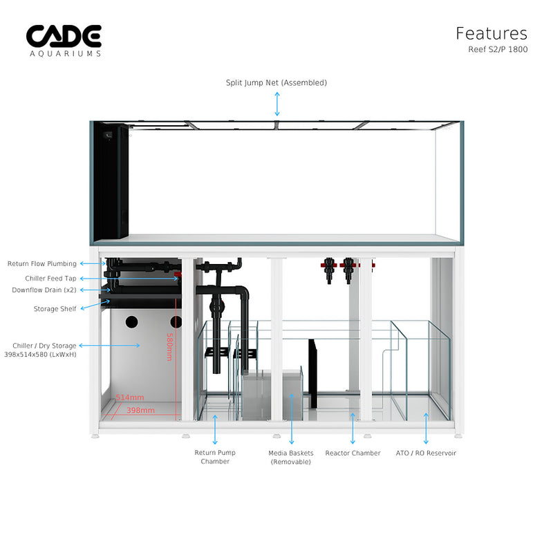 CADE Reef S2/P 1800 White - Fresh N Marine