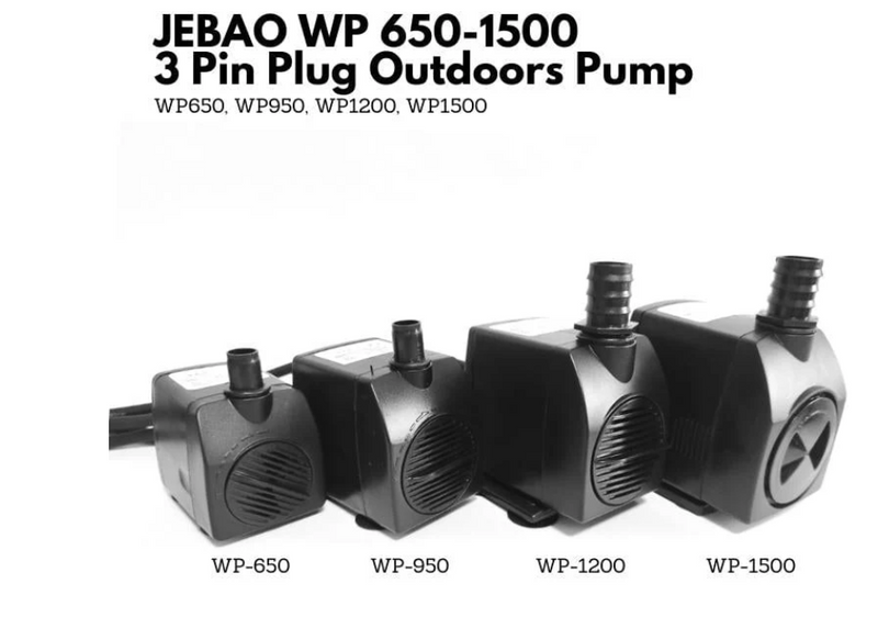 JEBAO 3 Pin Plug Outdoors Pump (WP650 - WP1500)