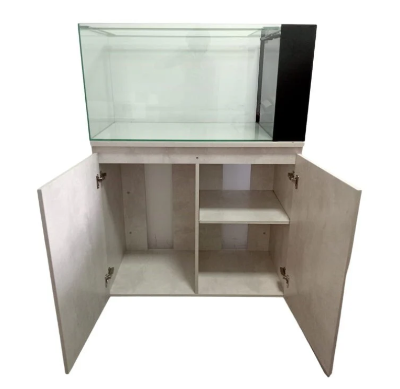 ANS Classic Cabinet For Aquarium Tanks (White Wood - Grained Texture)