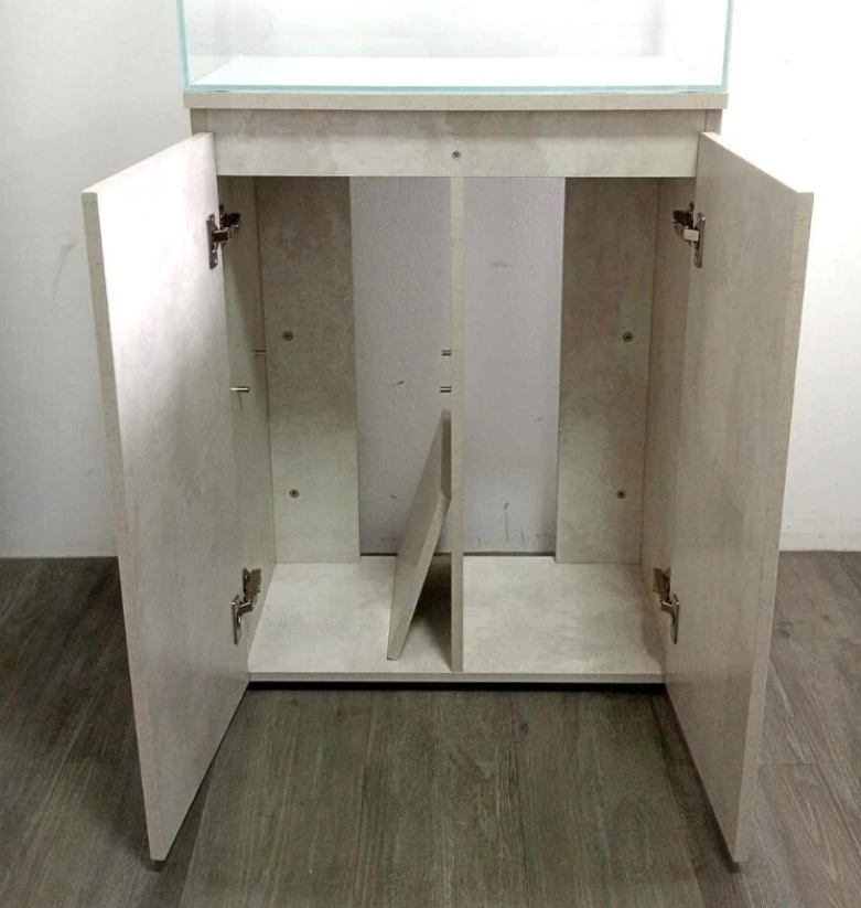 ANS Classic Cabinet For Aquarium Tanks (White Wood - Grained Texture)