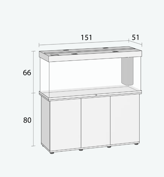 JUWEL RIO 450 LITRE AQUARIUM LiGHT WOOD