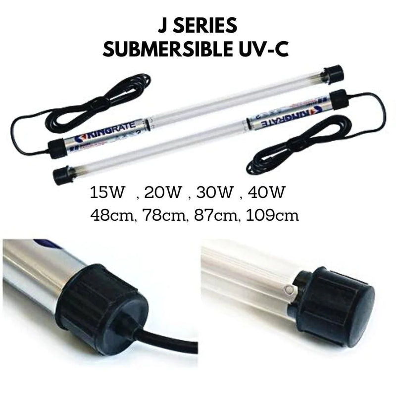 KINGRATE Submersible UV-C lamp J series (48-109cm) (15W - 40W) - Fresh N Marine