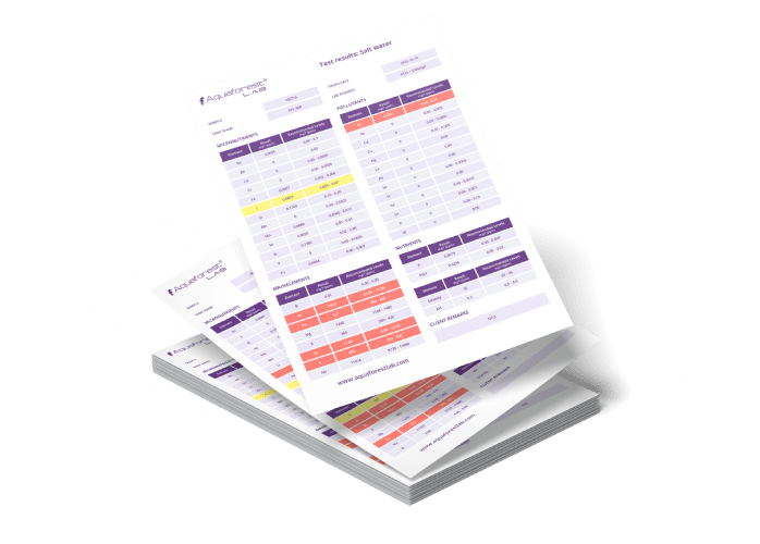 Aquaforest ICP Test 1 (38 Results for your Reef tank)