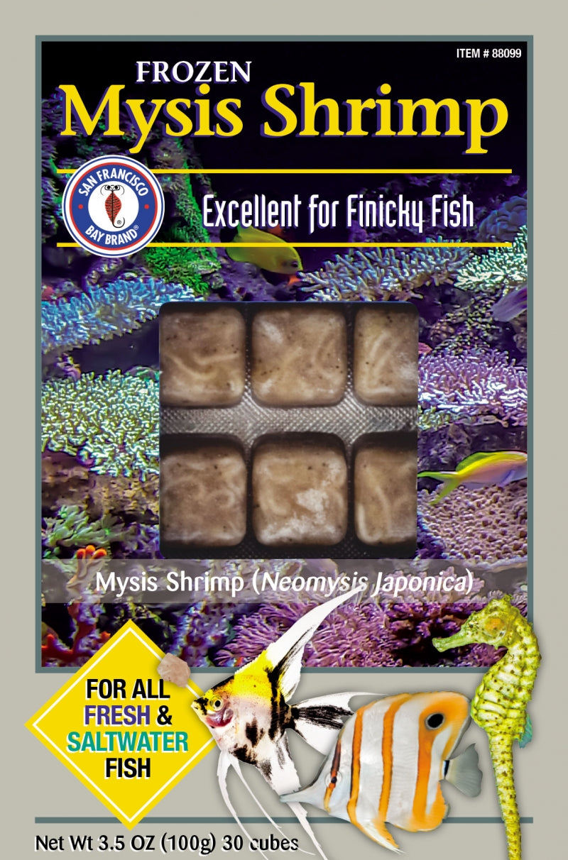 San Francisco Frozen Mysis Shrimp 3.5oz (Box of 12 slabs)